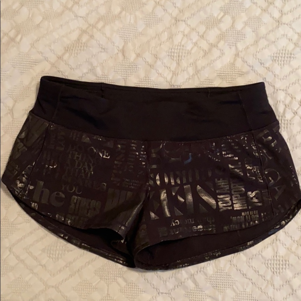 Lululemon speed up shorts- rare